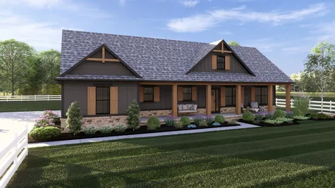 The Gemini house plan, exterior view 4